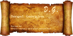 Dengel Georgina névjegykártya